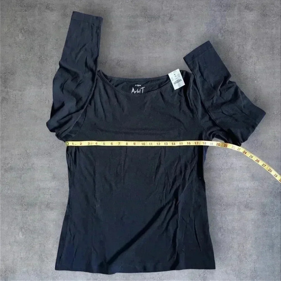 J. Crew Factory Navy Long Sleeve Tee - Picture 4 of 6